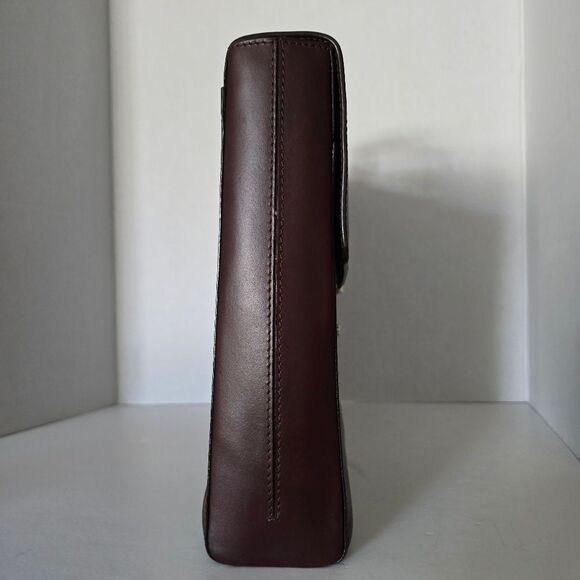 Loewe Bordeaux Leather Briefcase Business Bag - Picture 3 of 16